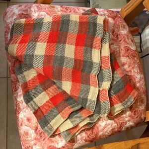 Red and Gray Plaid scarf